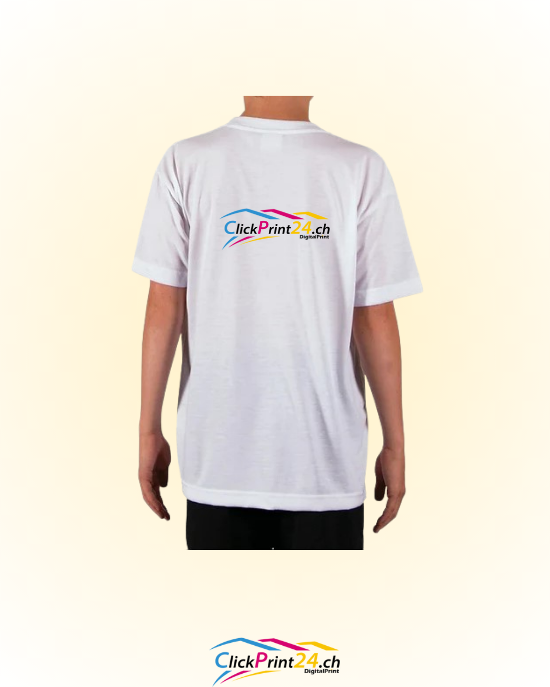 T-shirt Basic Blanc Manches Courtes Homme