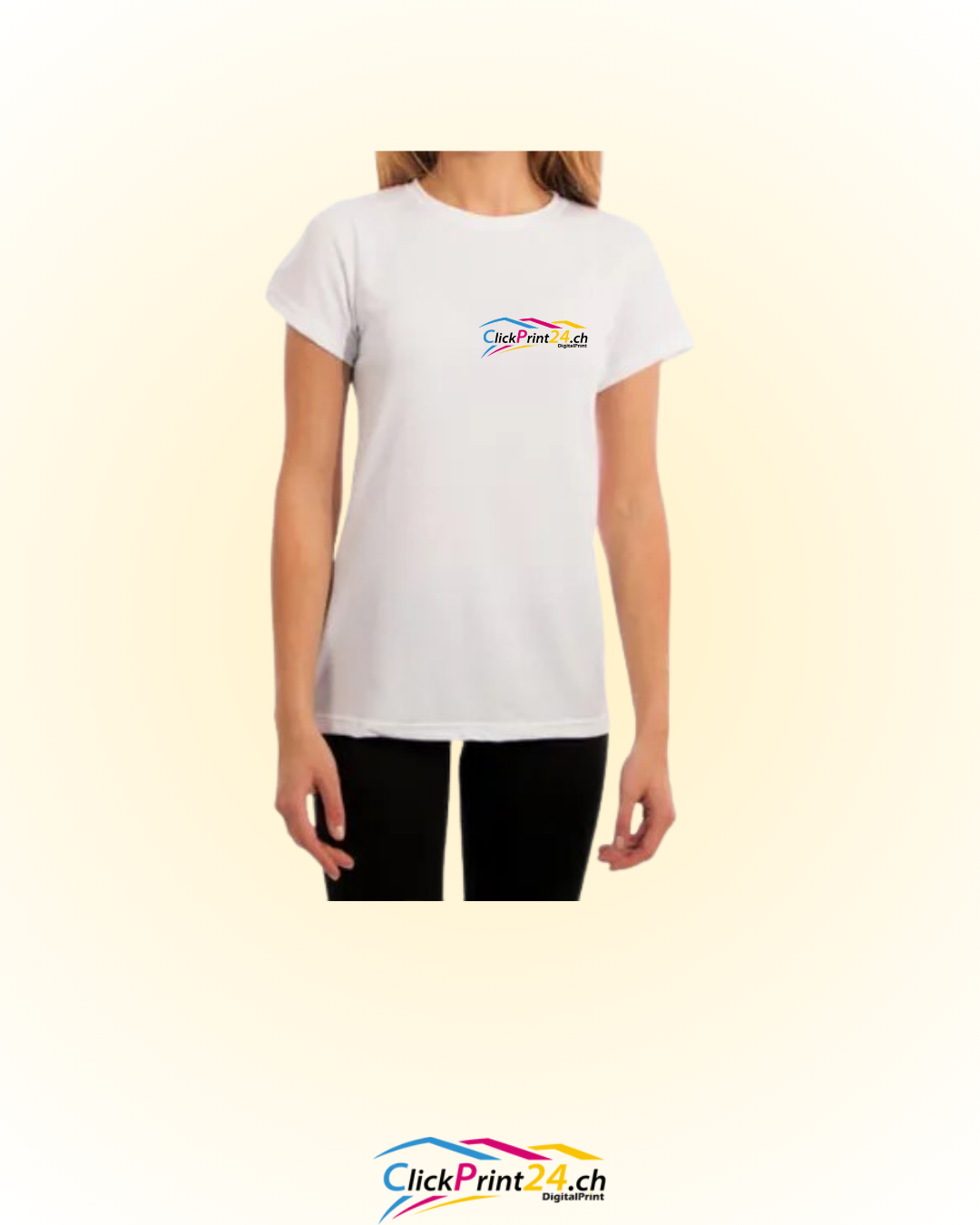 T-shirt SOLAR SPORT blanc manches courtes femme