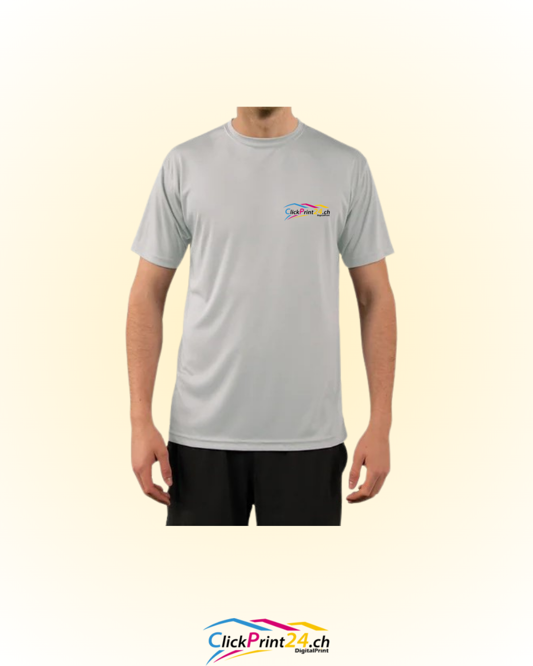 T-shirt SOLAR SPORT Gris Manches Courtes Homme