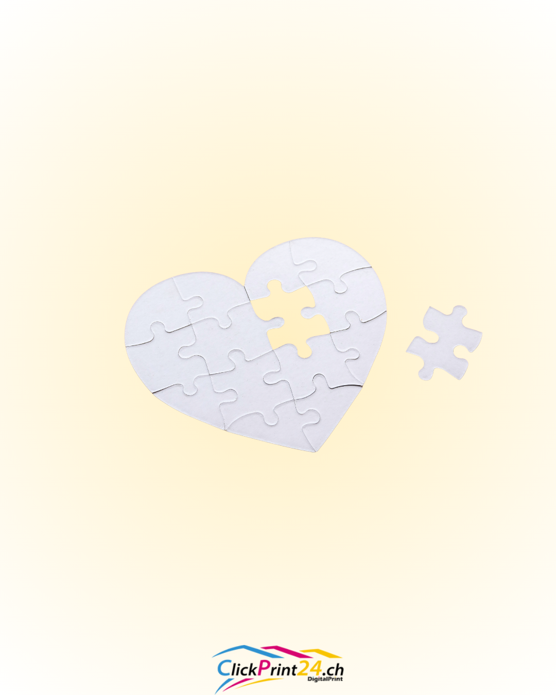 Puzzle Cœur en Carton