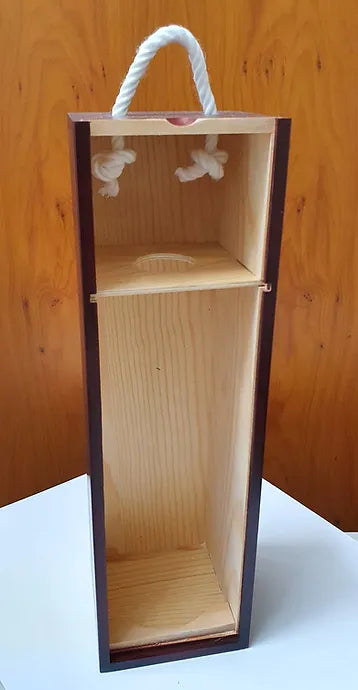 Coffret Bouteille en Bois de Pin