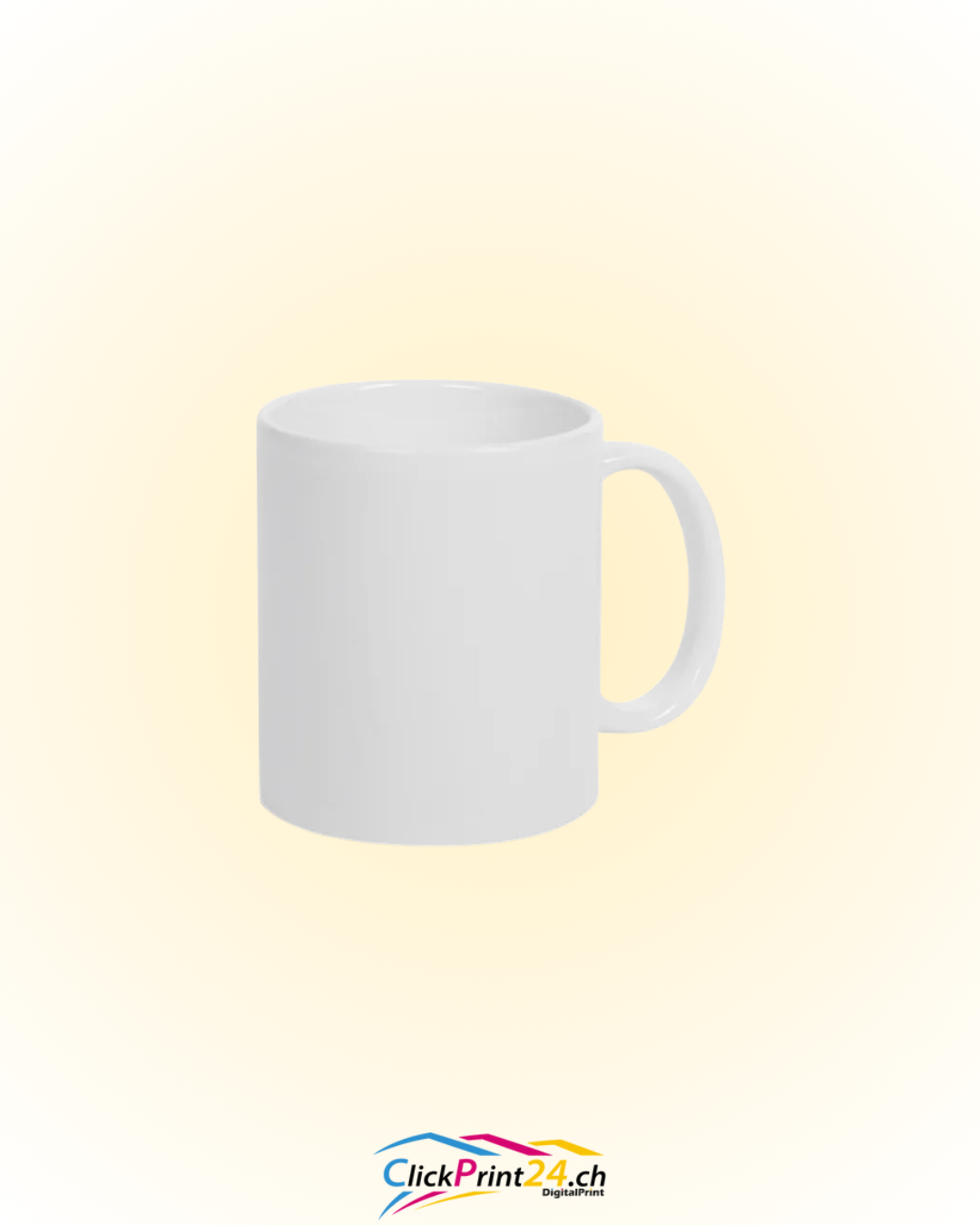 Tasse Plastique Blanc Brillant