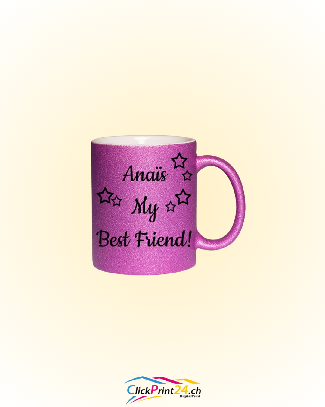 Tasse glitter violet