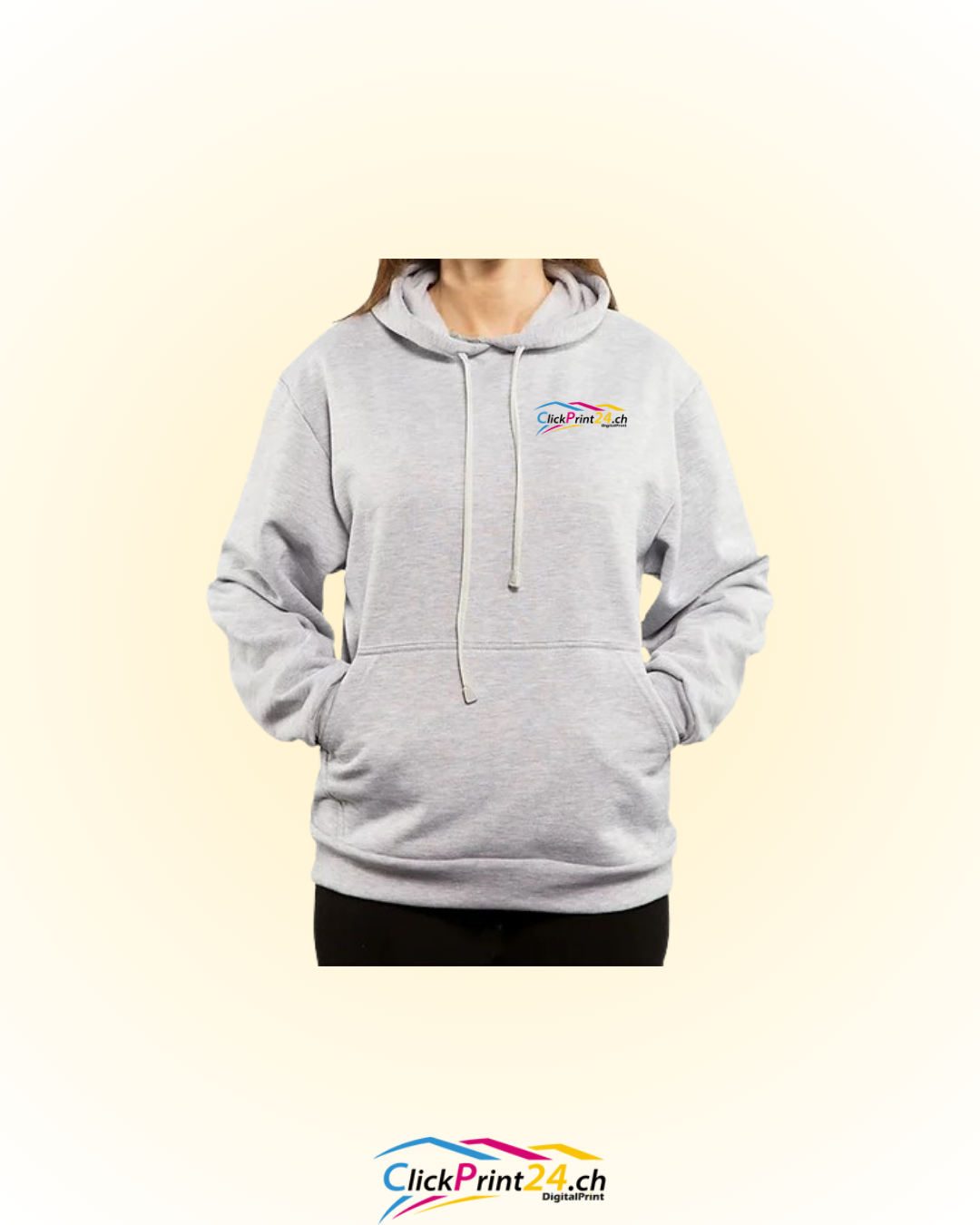 Sweatshirt à Capuche Unisex Gris