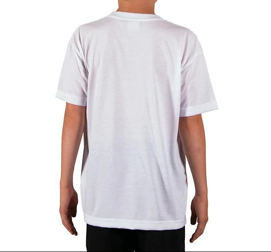 T-shirt Basic Blanc Manches Courtes Enfant