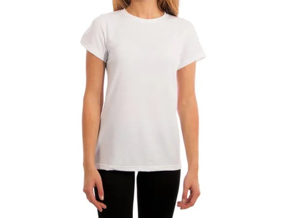 T-shirt Basic Blanc Manches Courtes Femme