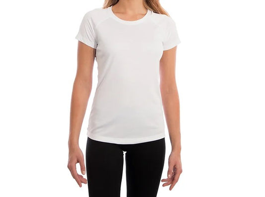 T-shirt SOLAR SPORT blanc manches courtes femme