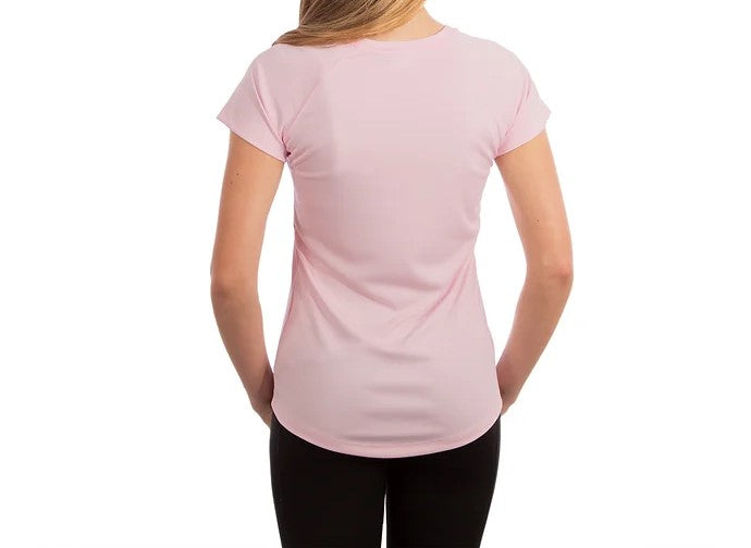 T-shirt SOLAR SPORT rose manches courtes femme