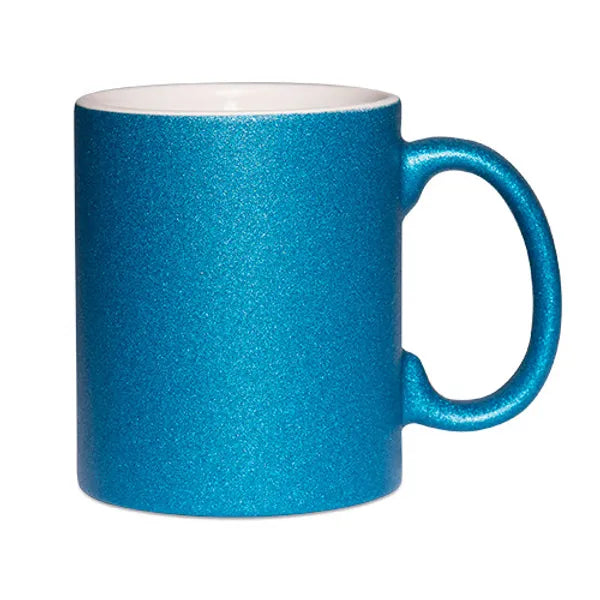 Tasse glitter bleu