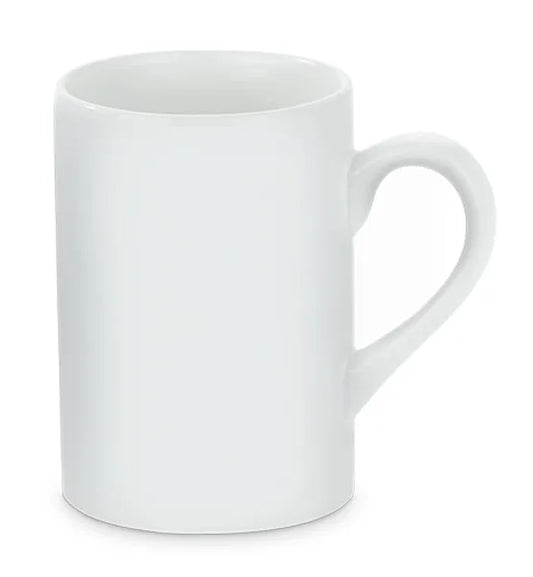 Tasse fine céramique blanc brillant